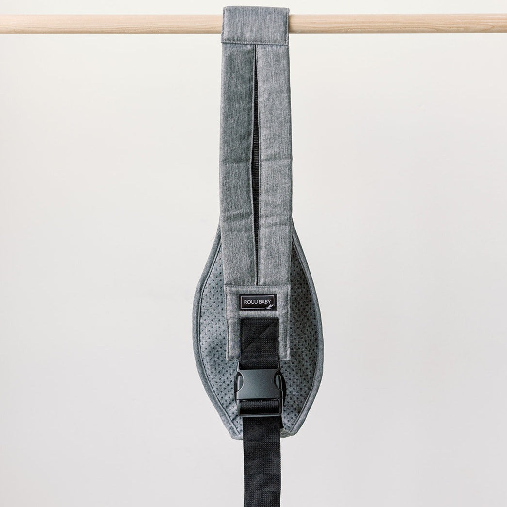 Side view of the Lux Graphite hip carrier worn on the hip